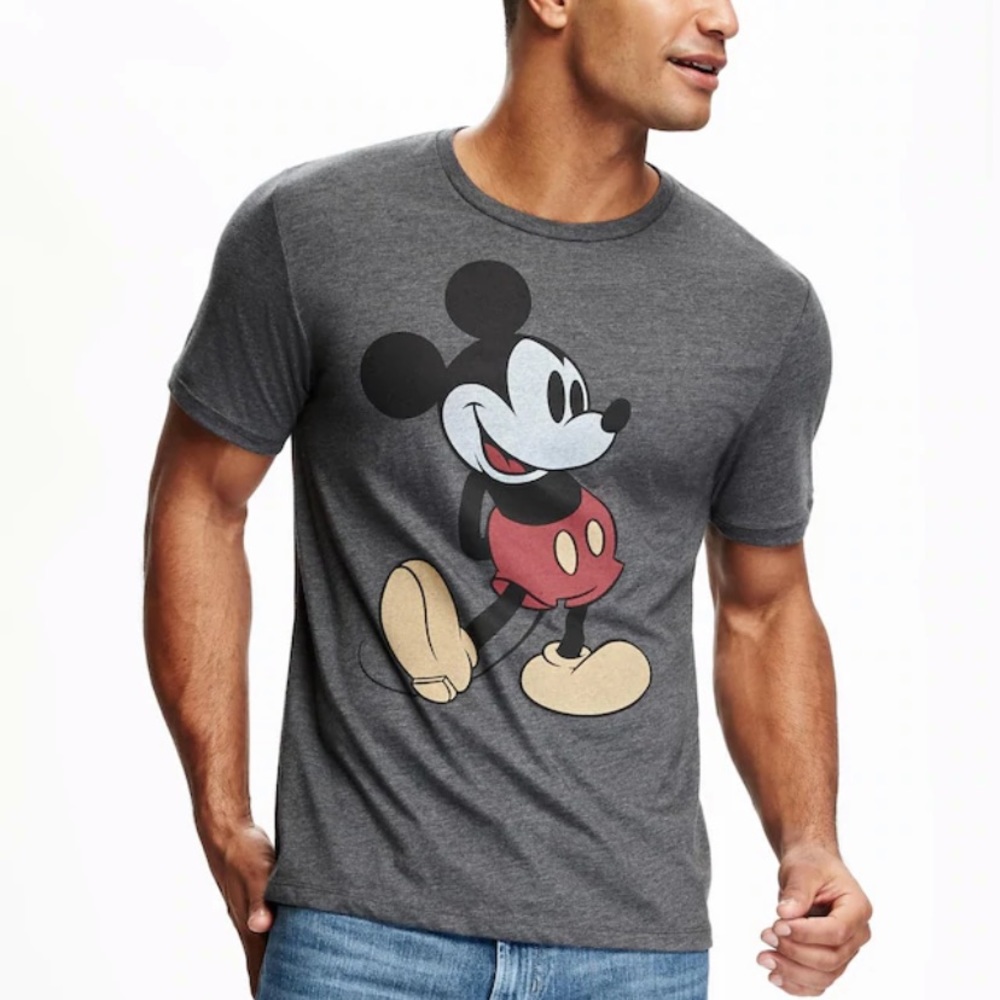 3/$20 Old Navy Gray Mickey Mouse Graphic Tee - Picture 7 of 7